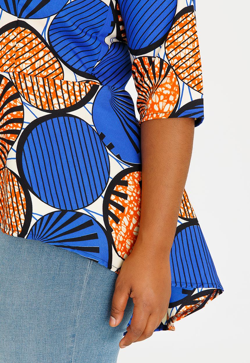 Plus-Fab - Mimi Top Blue