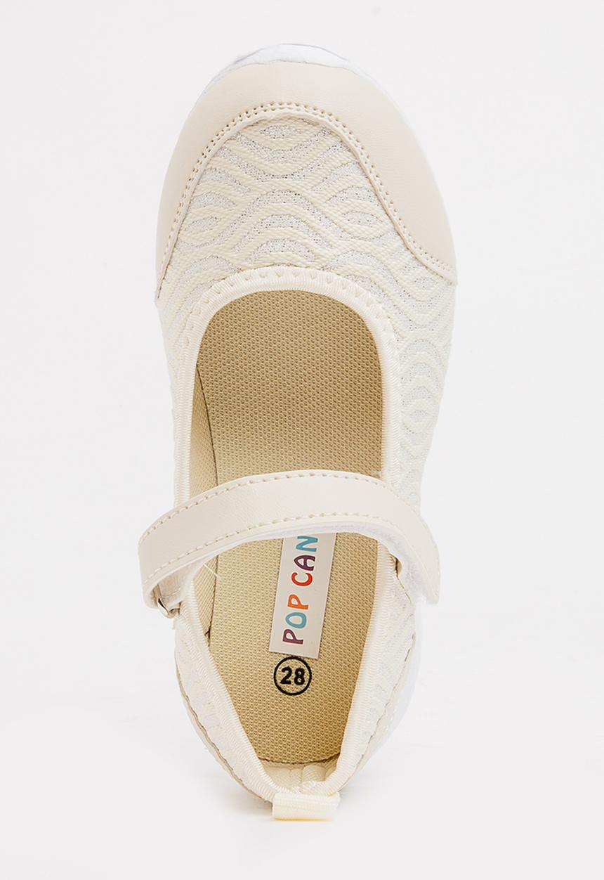 Pop Candy - Velcro Strap Slip On Nude