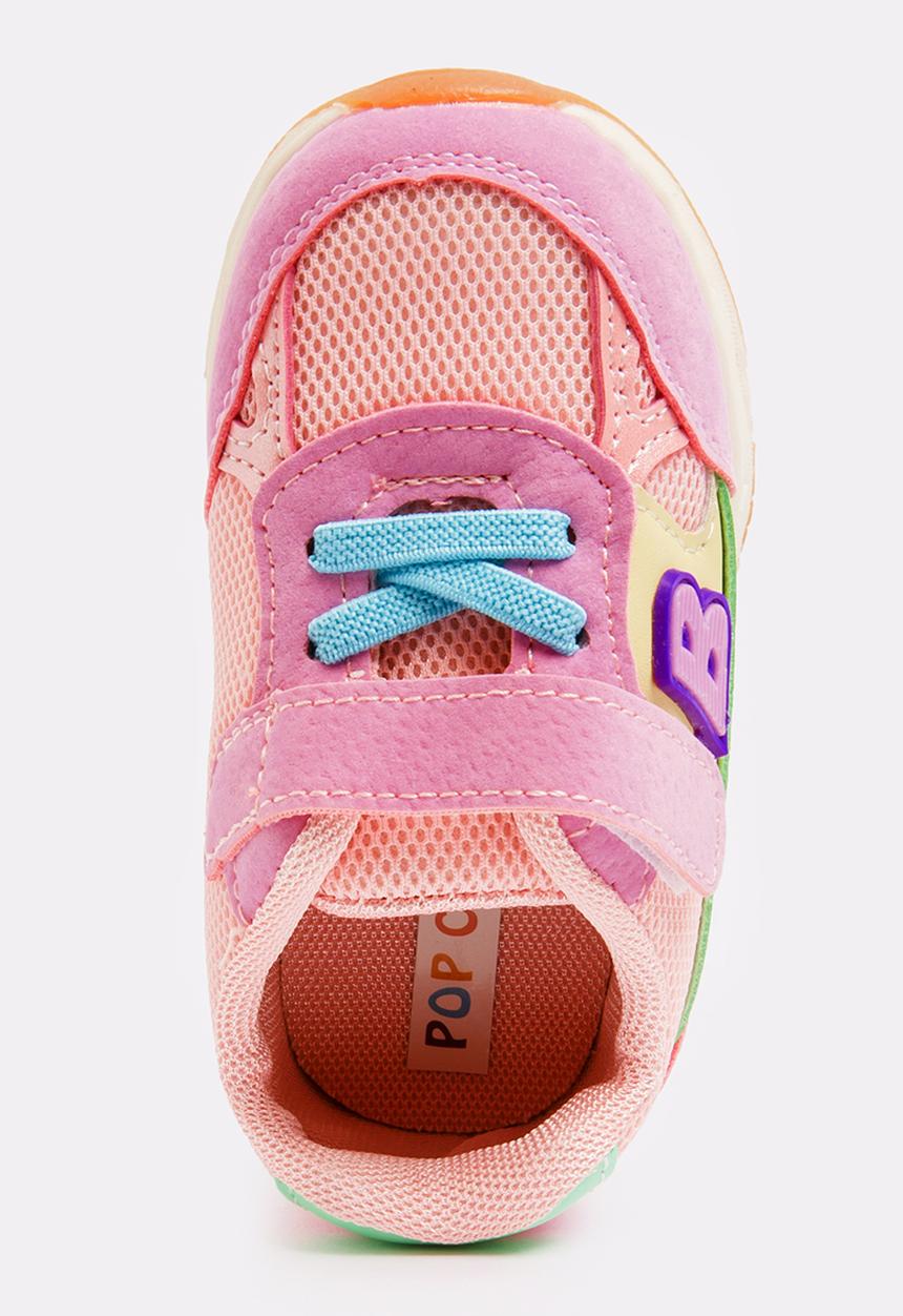 Pop Candy - Velcro Strap Sneaker Mid Pink
