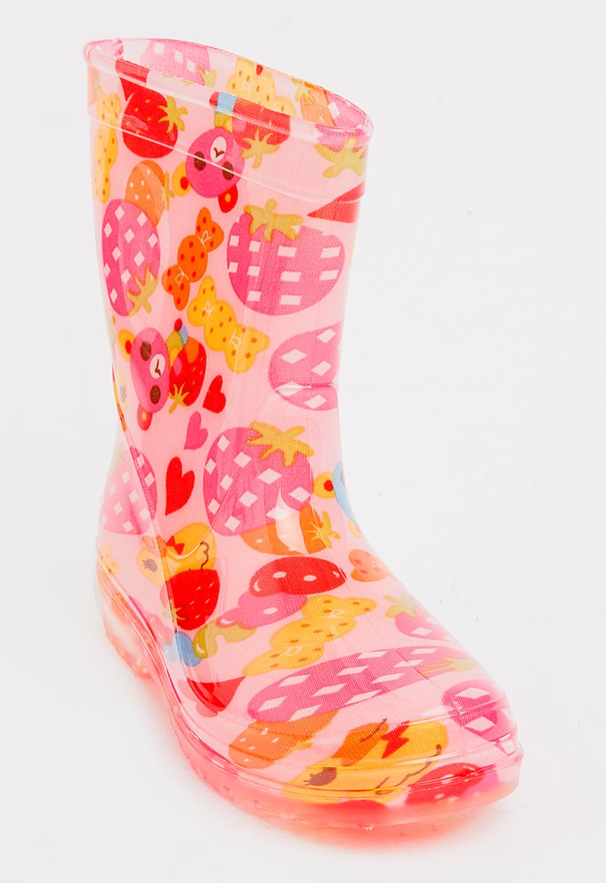 Pop Candy - AOP Rain Boots Mid Pink