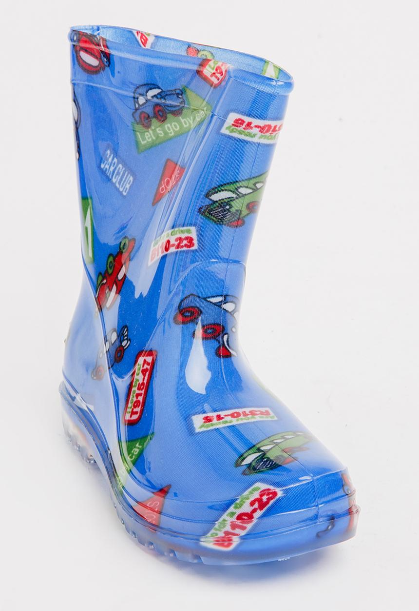 Pop Candy - AOP Rain Boots Dark Blue