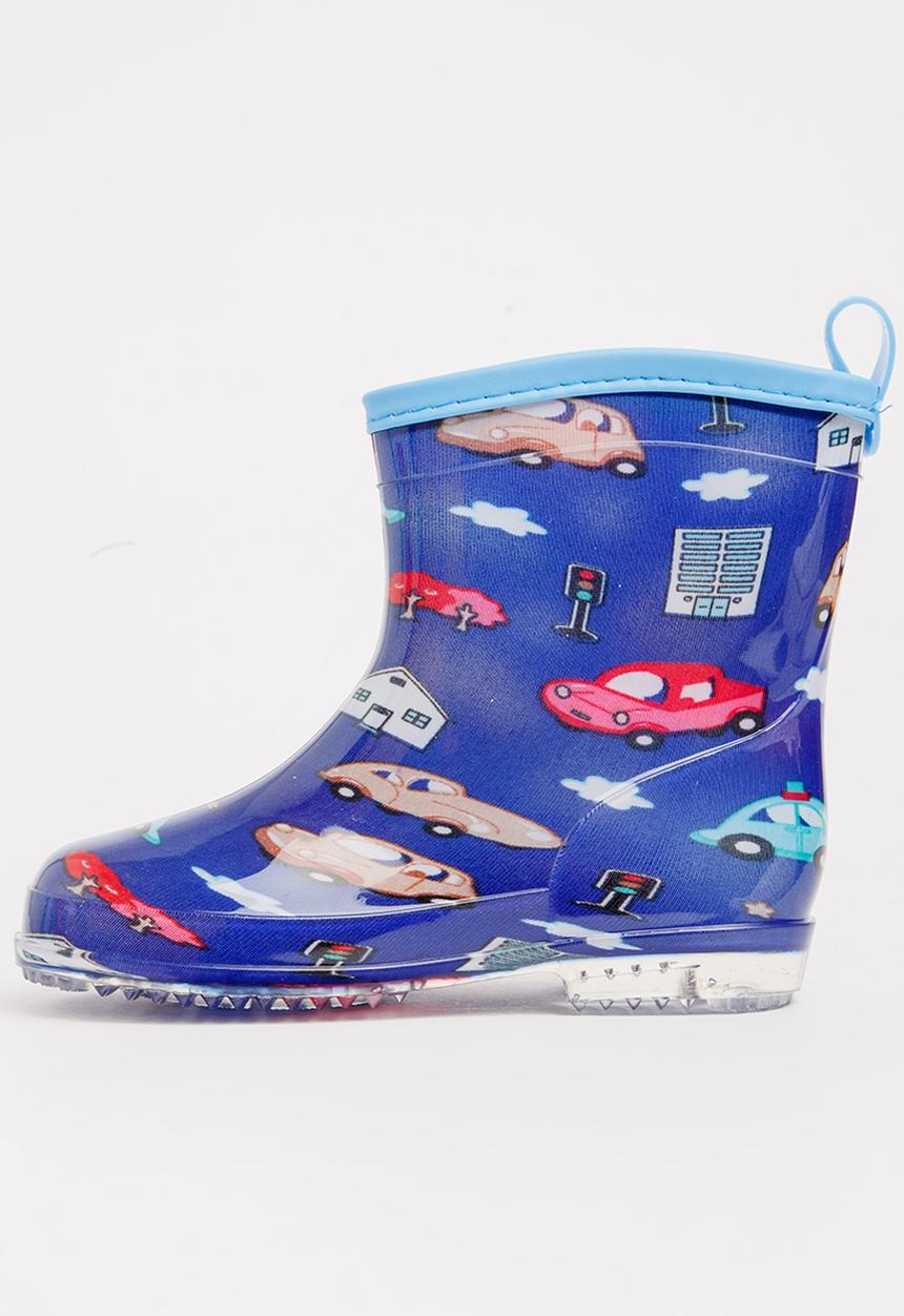 Pop Candy - AOP Rain Boots Navy
