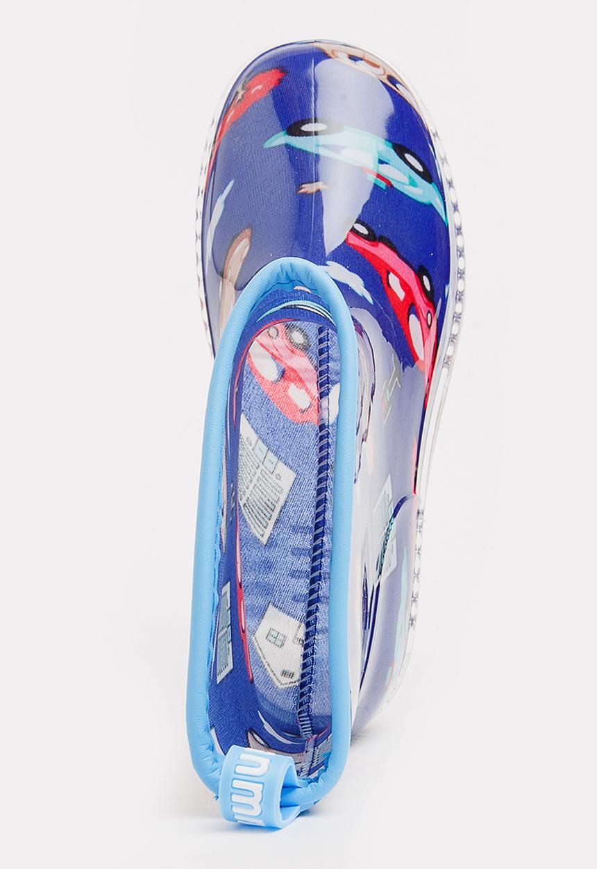 Pop Candy - AOP Rain Boots Navy
