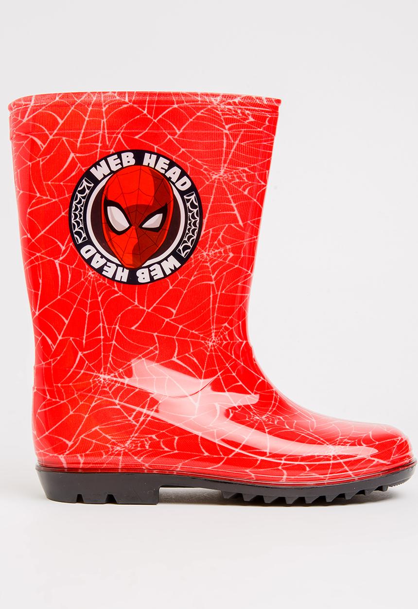 Character Fashion - Spider - Man Wellington Boots Red