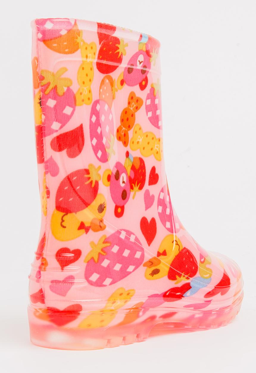 Pop Candy - AOP Rain Boots Mid Pink