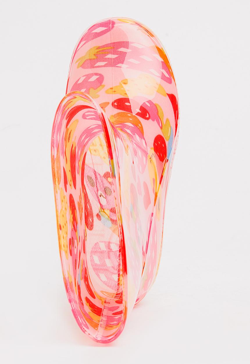 Pop Candy - AOP Rain Boots Mid Pink