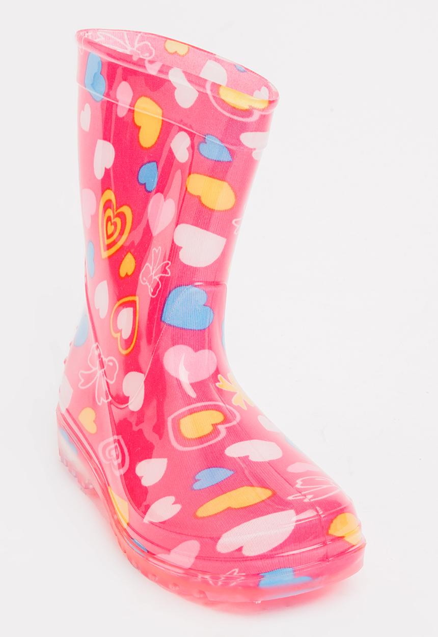 Pop Candy - AOP Rain Boots Mid Pink