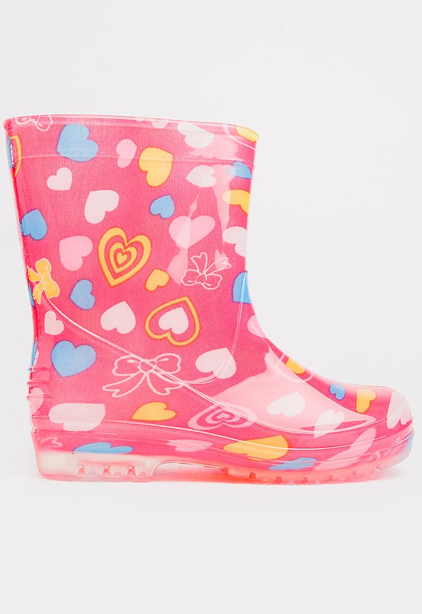 Pop Candy - AOP Rain Boots Mid Pink