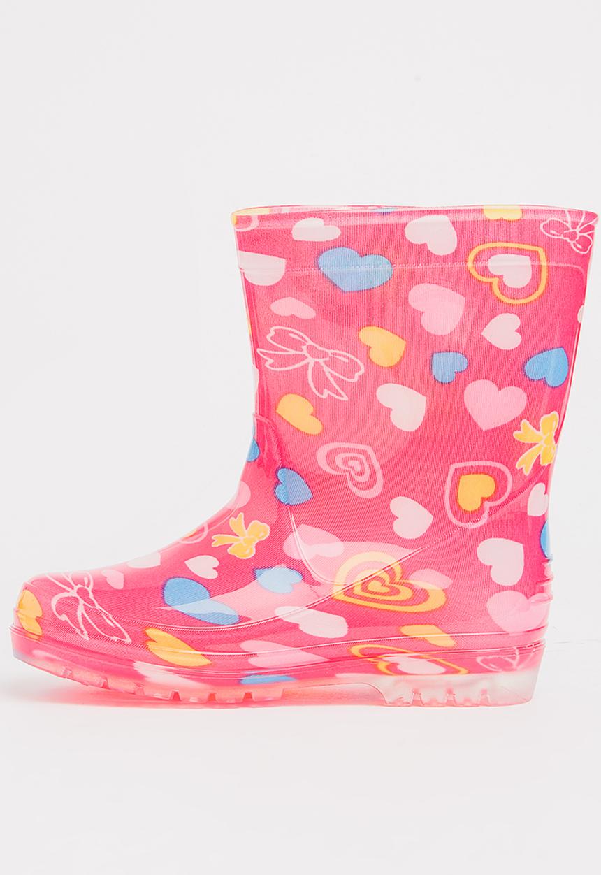 Pop Candy - AOP Rain Boots Mid Pink
