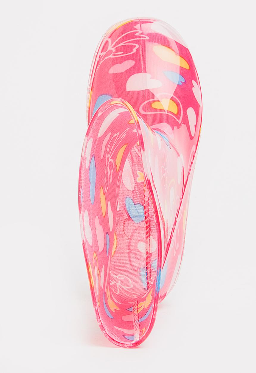 Pop Candy - AOP Rain Boots Mid Pink
