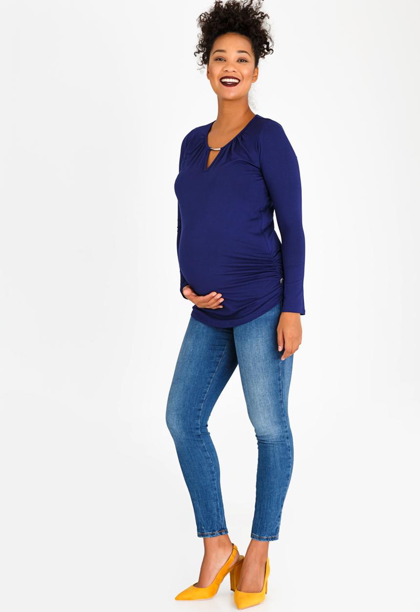 Cherry Melon - Keyhole Top with Metal Trim Cobalt