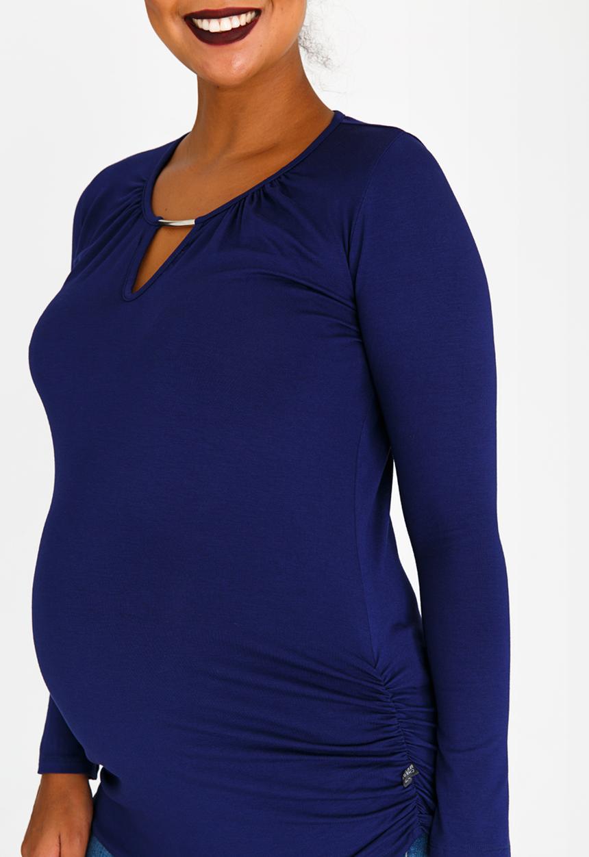 Cherry Melon - Keyhole Top with Metal Trim Cobalt