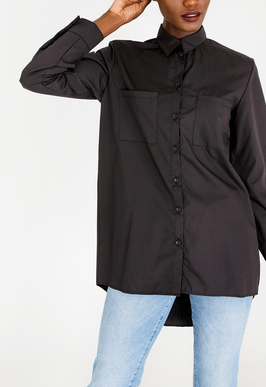 STYLE REPUBLIC - Boyfriend Shirt Black