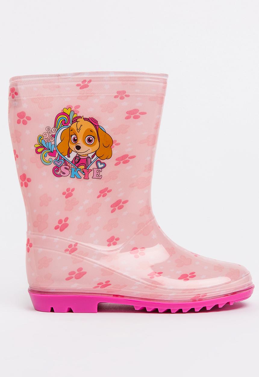 Character Fashion - Paw Patrol Wellington Boots Pale Pink