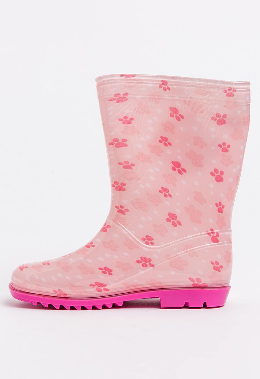 Character Fashion - Paw Patrol Wellington Boots Pale Pink