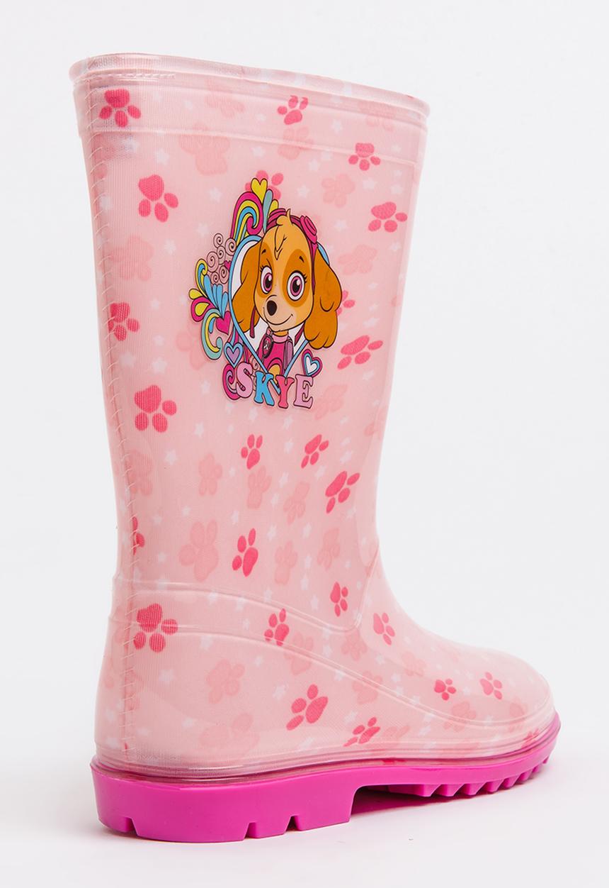 Character Fashion - Paw Patrol Wellington Boots Pale Pink