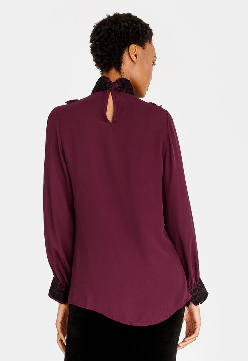 Sober - Zaria Blouse Burgundy