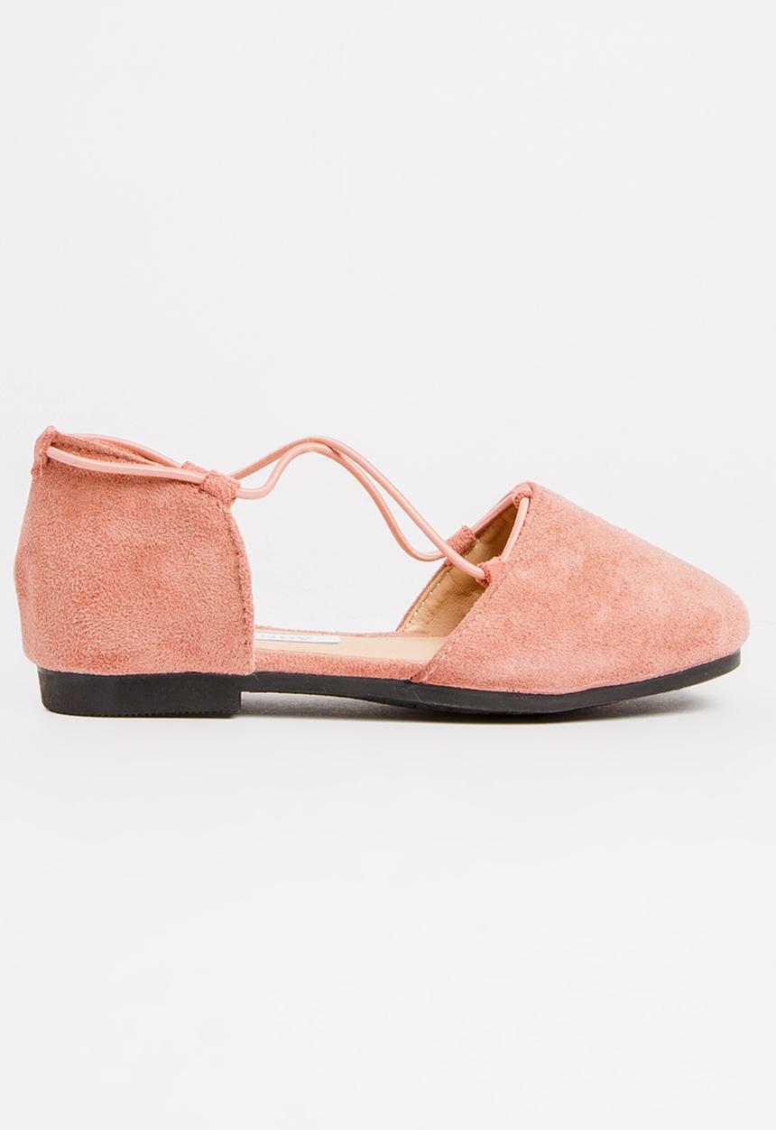 Pop Candy - Criss-Cross Slip On Mid Pink