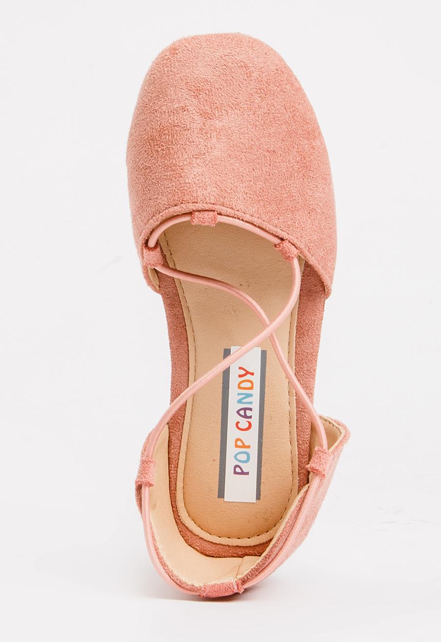 Pop Candy - Criss-Cross Slip On Mid Pink