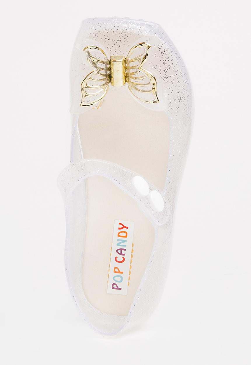 Pop Candy - Butterfly Mary Jane Pump White