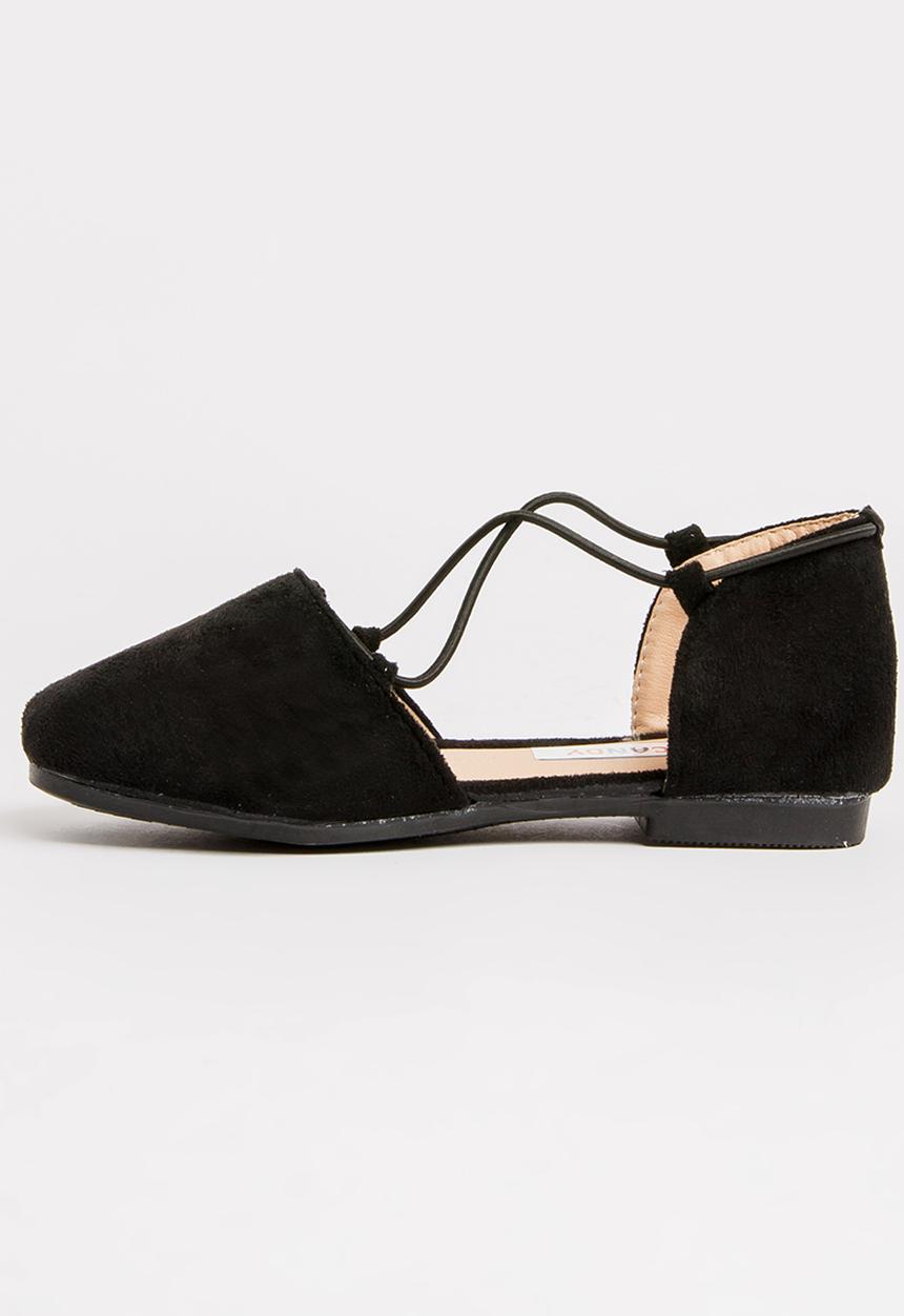 Pop Candy - Criss-Cross Slip On Black