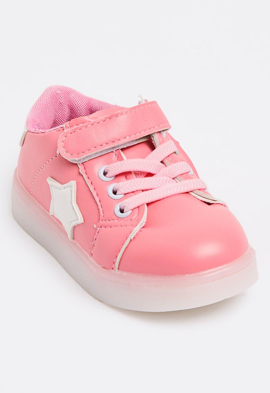 Pop Candy - Velcro strap light up sneaker - pink 
