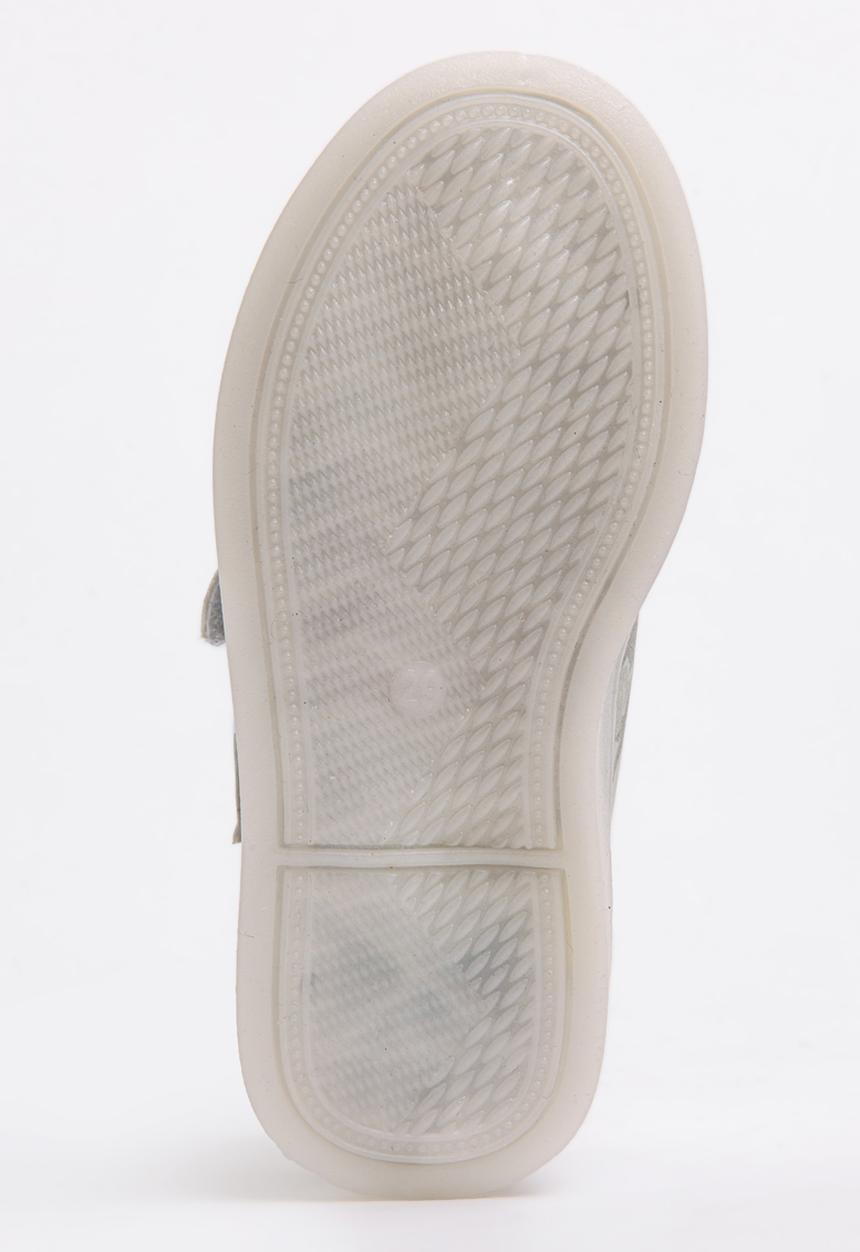 Pop Candy - Velcro Strap Light Up Sneaker Grey
