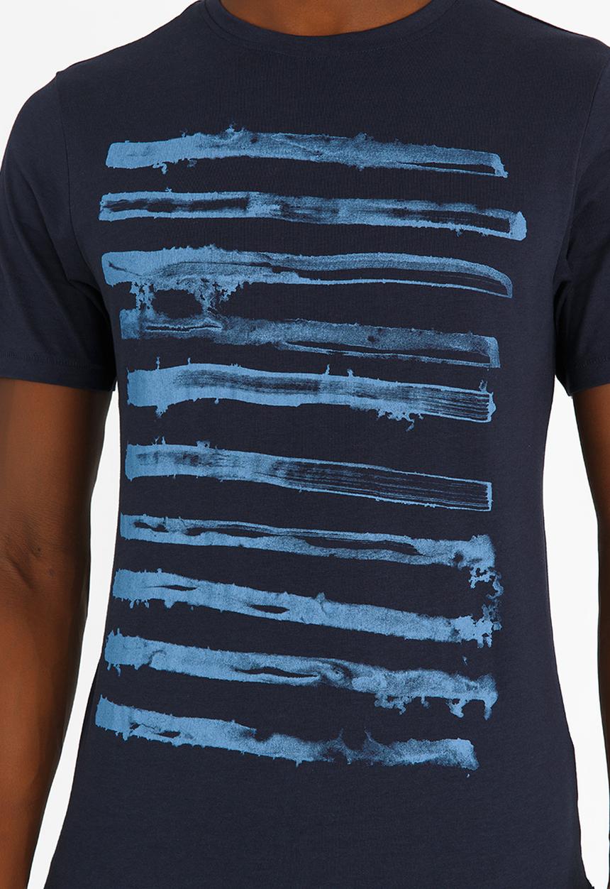 Only & Sons - Baldur Slim Fit Crew Neck Tee Navy