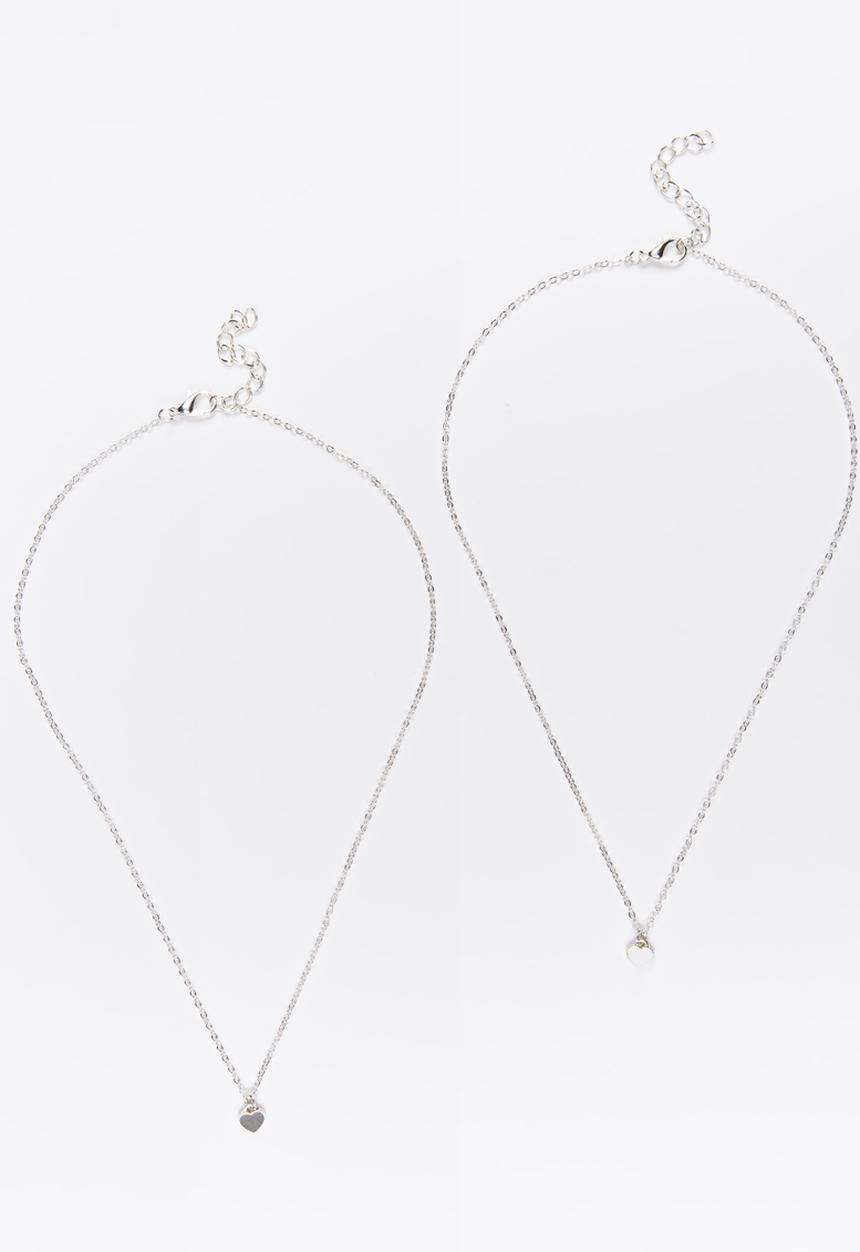 Jewels and Lace - Twinpack Necklace Black and White