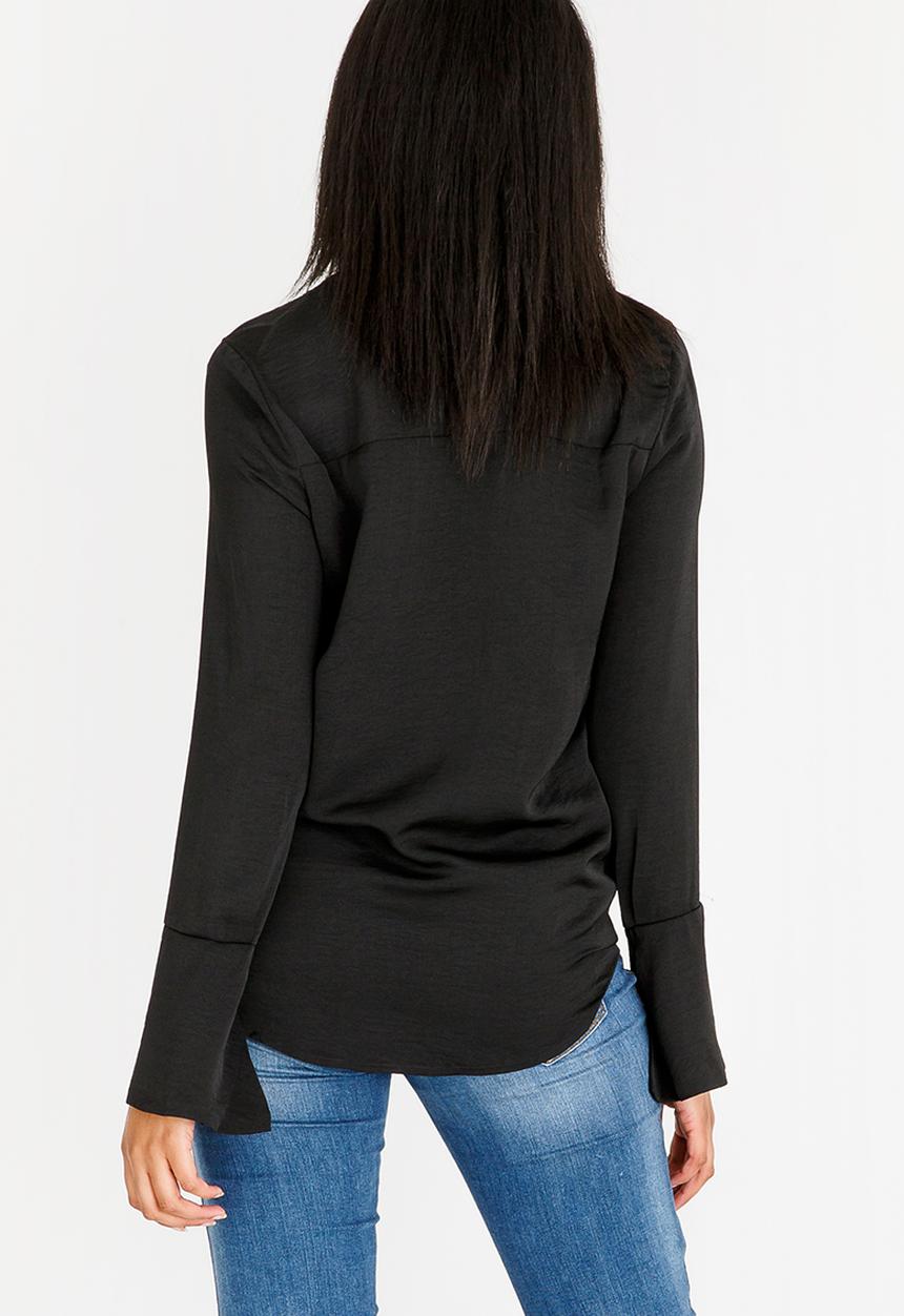 G Couture - Wrap Blouse Black