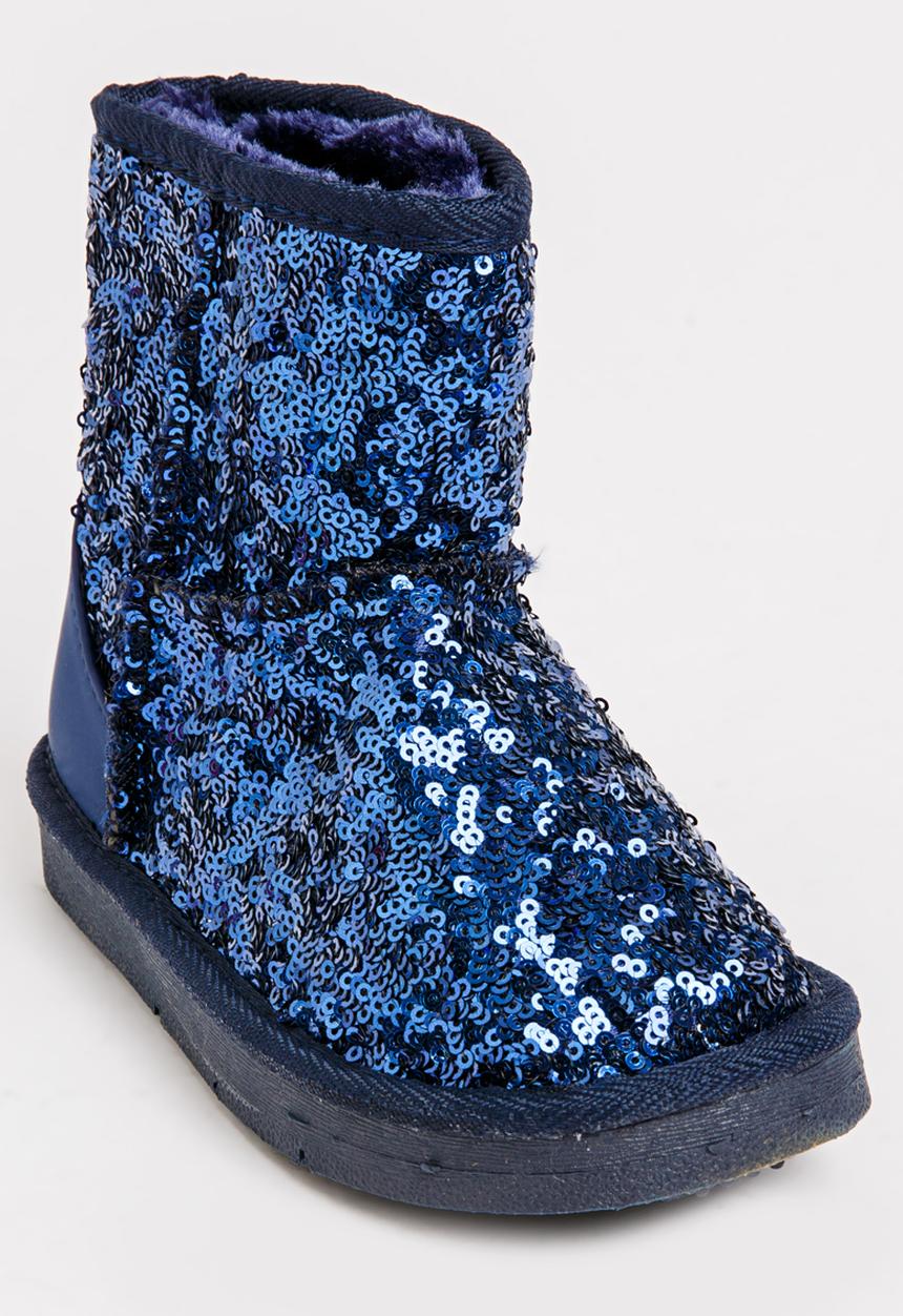 Pop Candy - Sequin Boot Blue