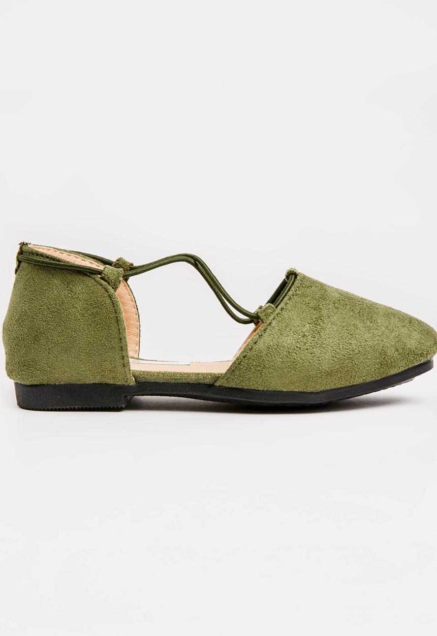 Pop Candy - Criss-Cross Slip On Green