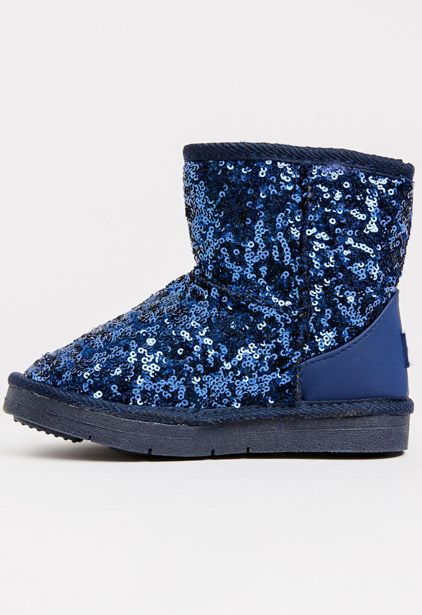 Pop Candy - Sequin Boot Blue