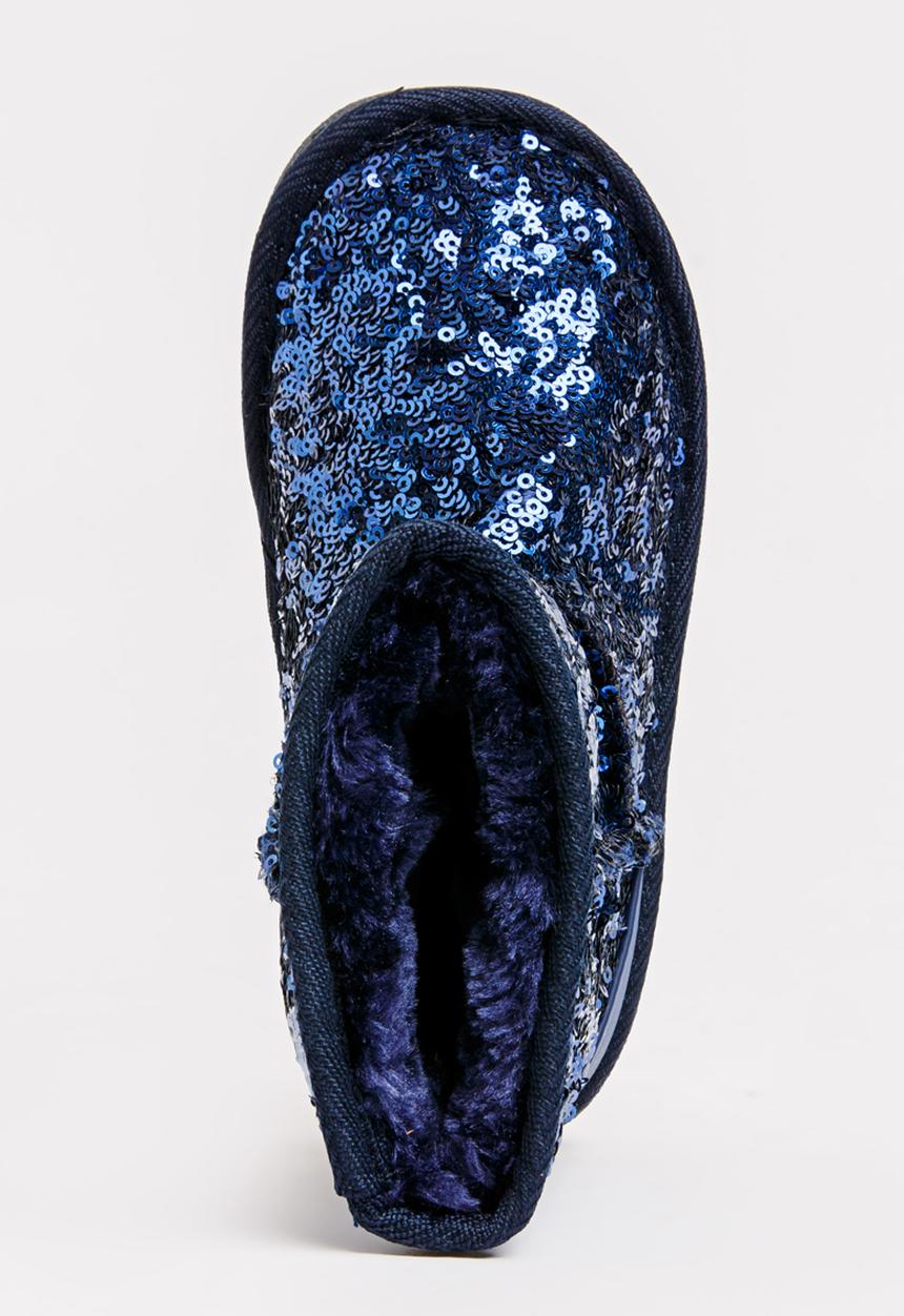 Pop Candy - Sequin Boot Blue
