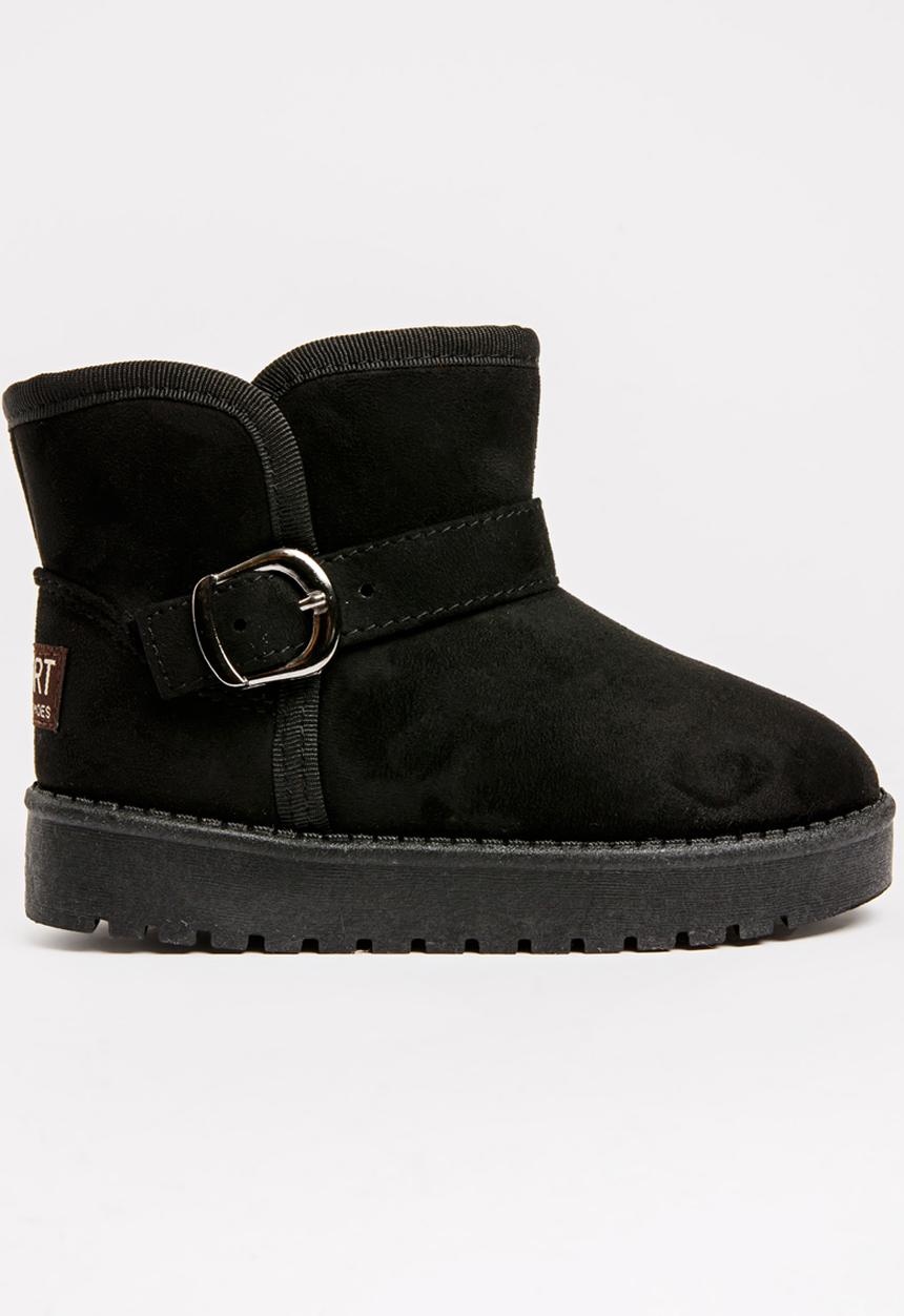 Pop Candy - Buckled Detailed Boot Black
