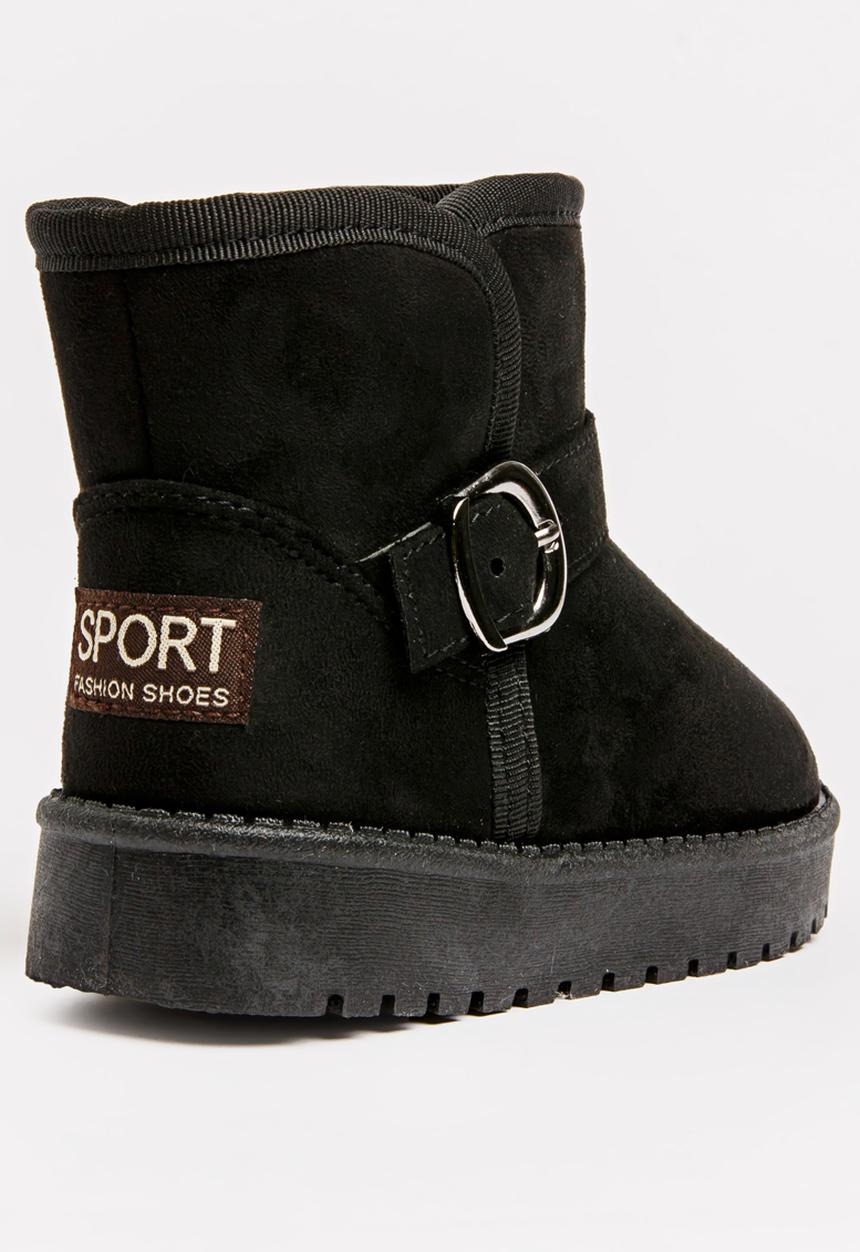 Pop Candy - Buckled Detailed Boot Black