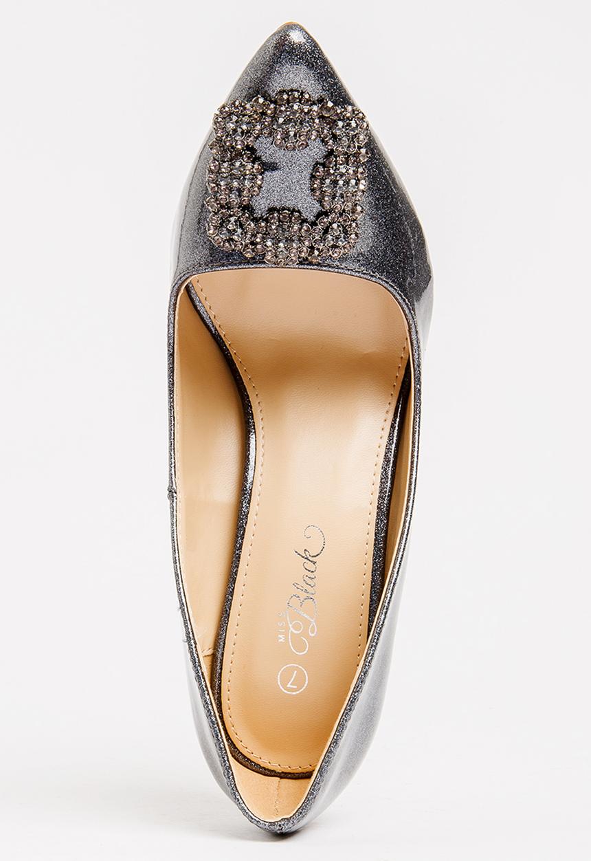 Miss Black - Manolo Court Heels Grey