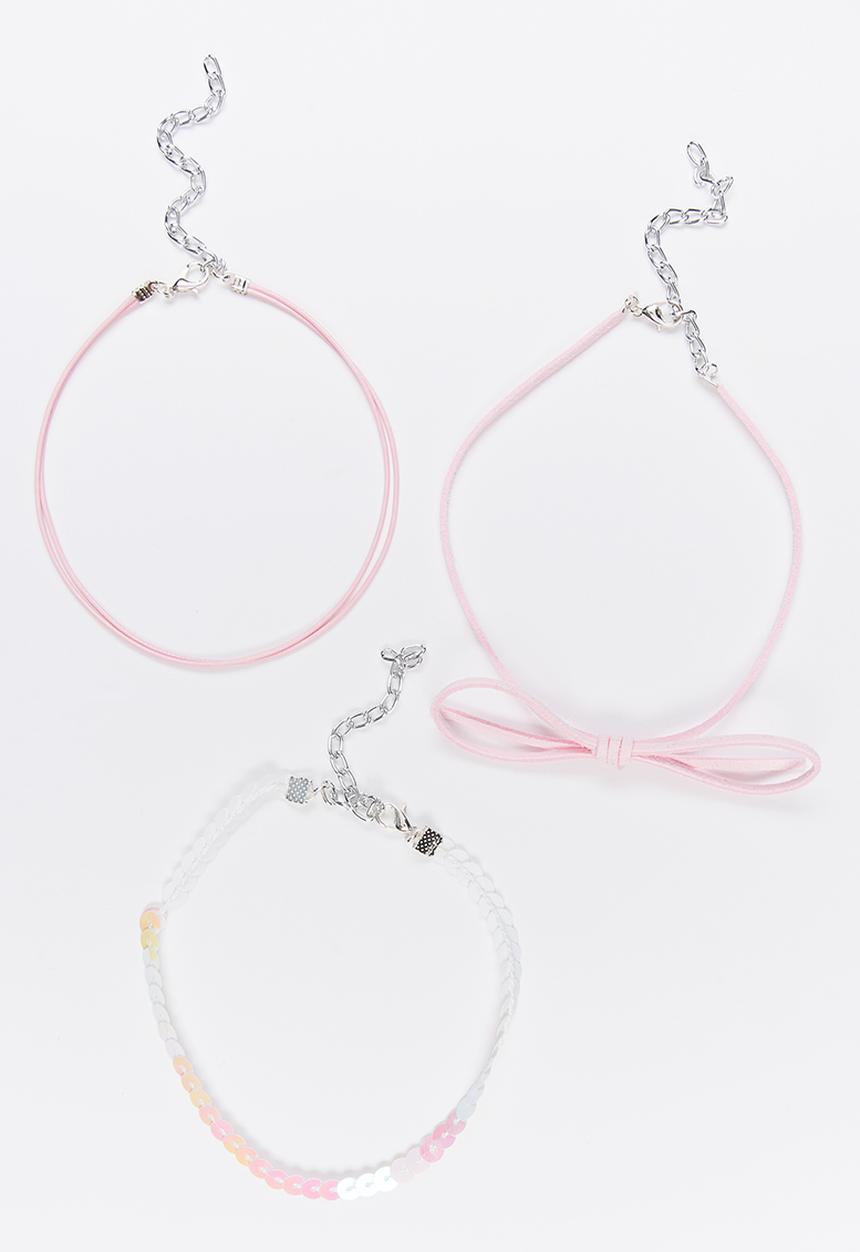 Jewels and Lace - Choker 3 Pack Set Multi-colour