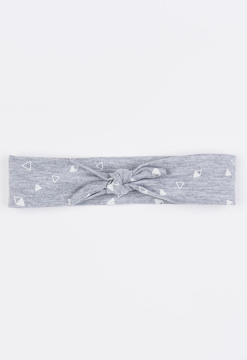Pickalilly - Tied Headband Mid Grey