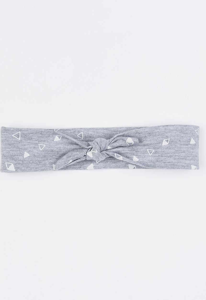 Pickalilly - Tied Headband Mid Grey