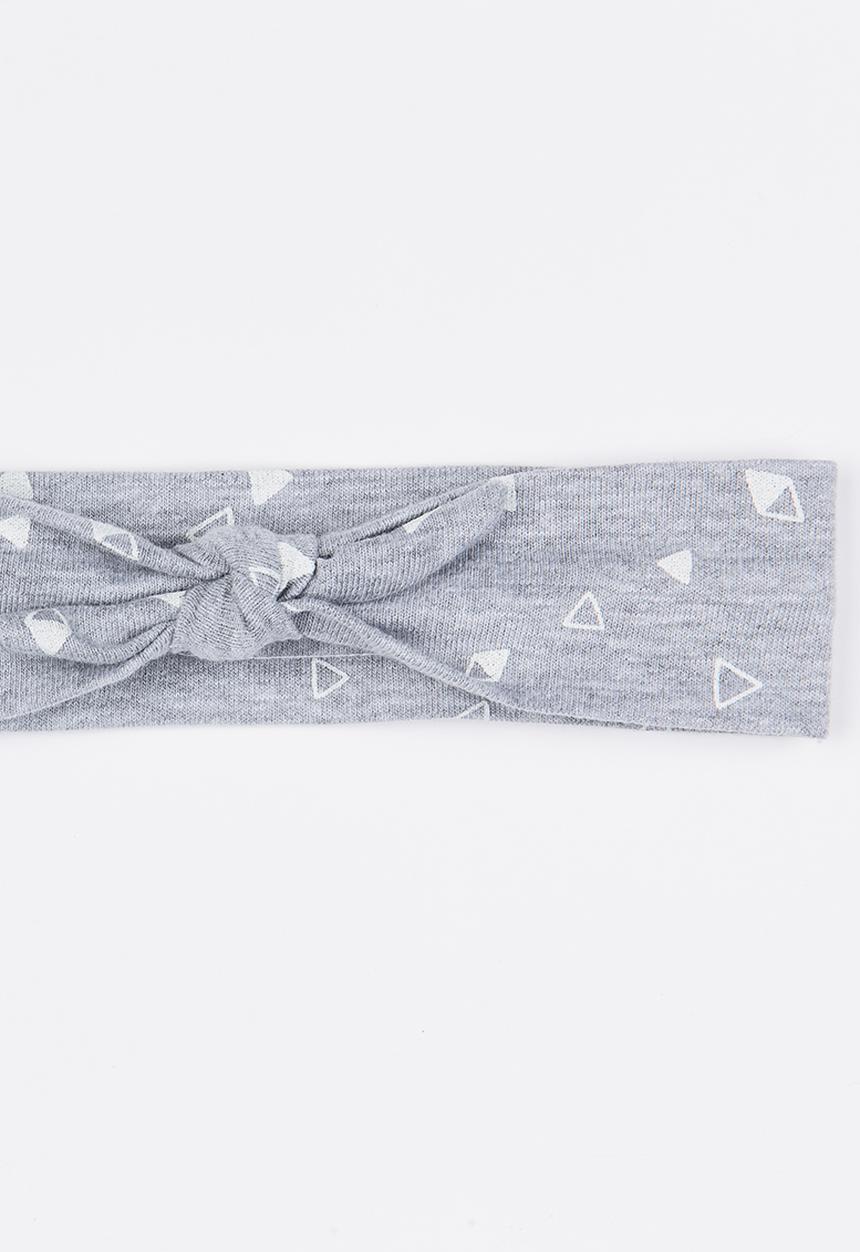 Pickalilly - Tied Headband Mid Grey