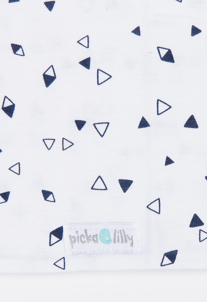 Pickalilly - Printed Snoodlet Scarve White