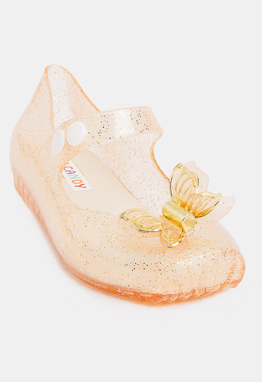 Pop Candy - Butterfly Mary Jane Pump Nude