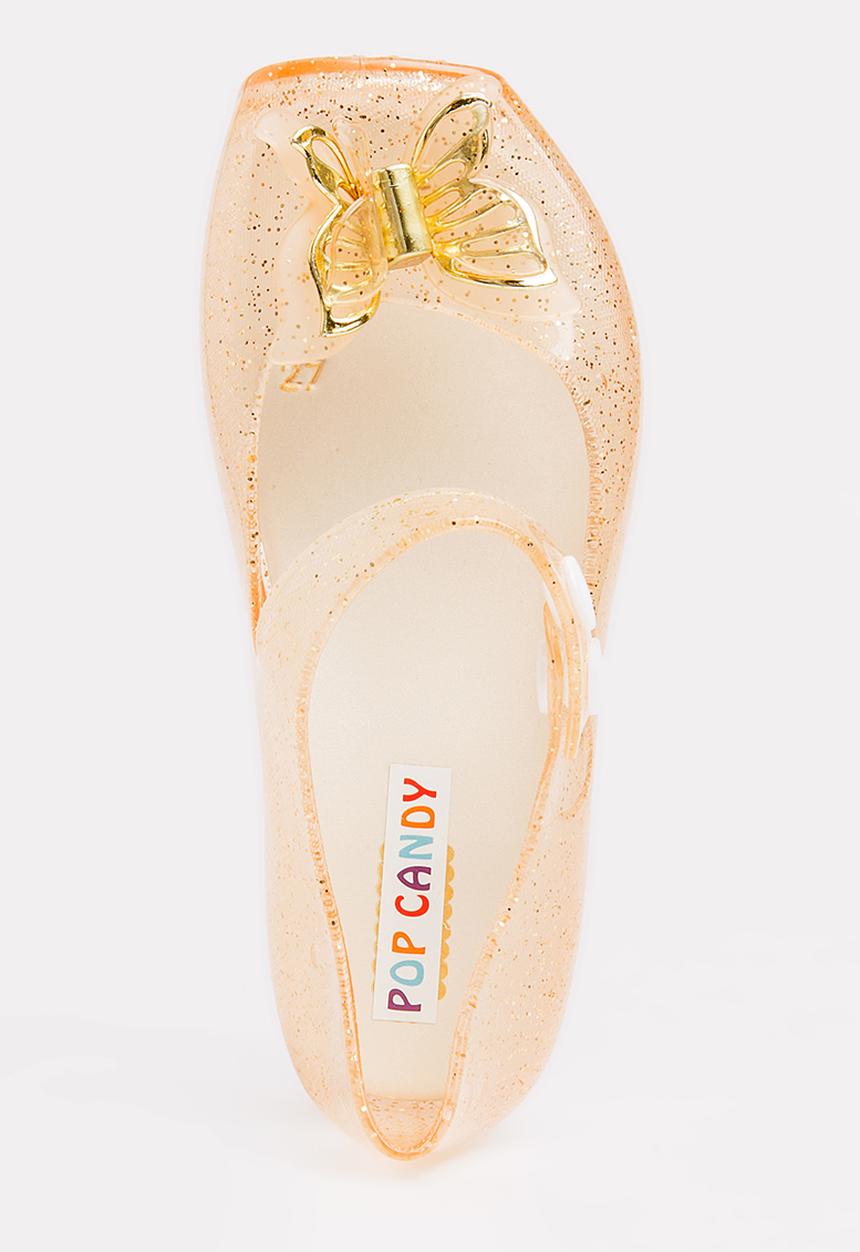 Pop Candy - Butterfly Mary Jane Pump Nude