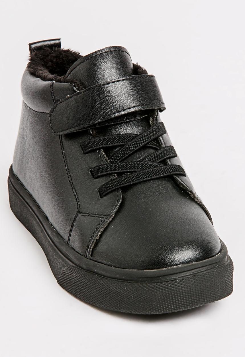 Pop Candy - Boys Hi Top Sneaker Black