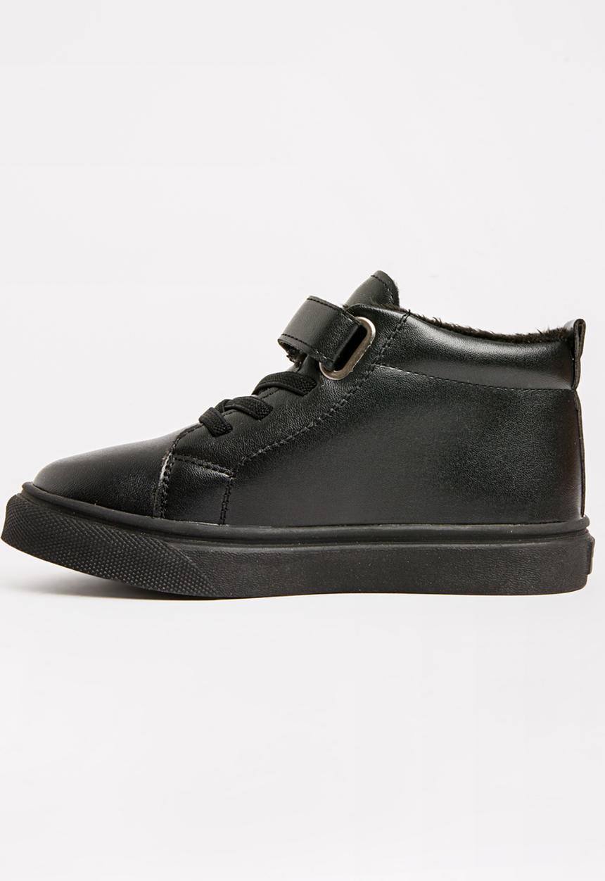 Pop Candy - Boys Hi Top Sneaker Black