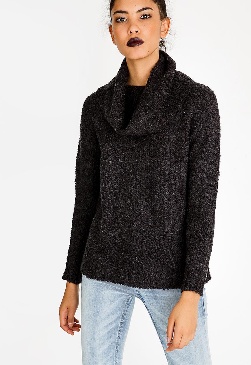 ONLY - Carla Roll-neck Jersey Black