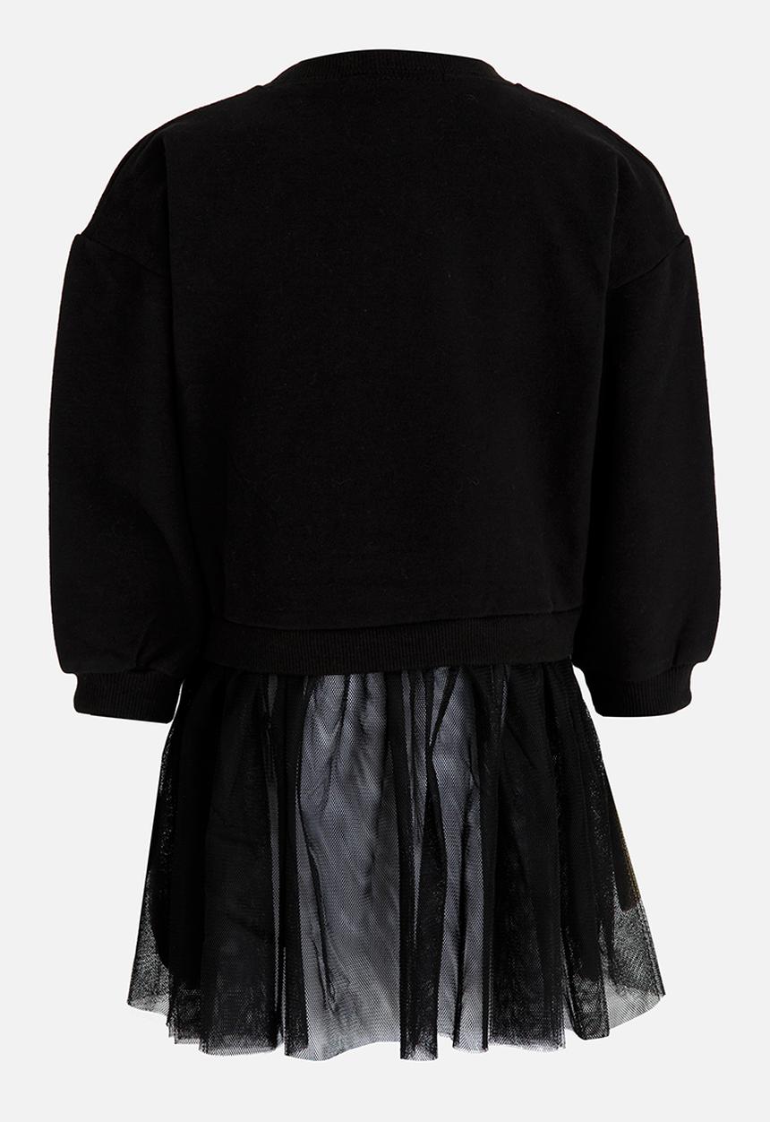 Pop Candy - Sweat Top Dress Black