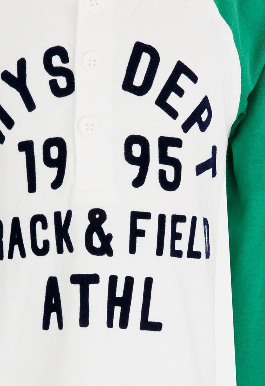 MINOTI - Grandad Raglan Sleeve Tee Off White