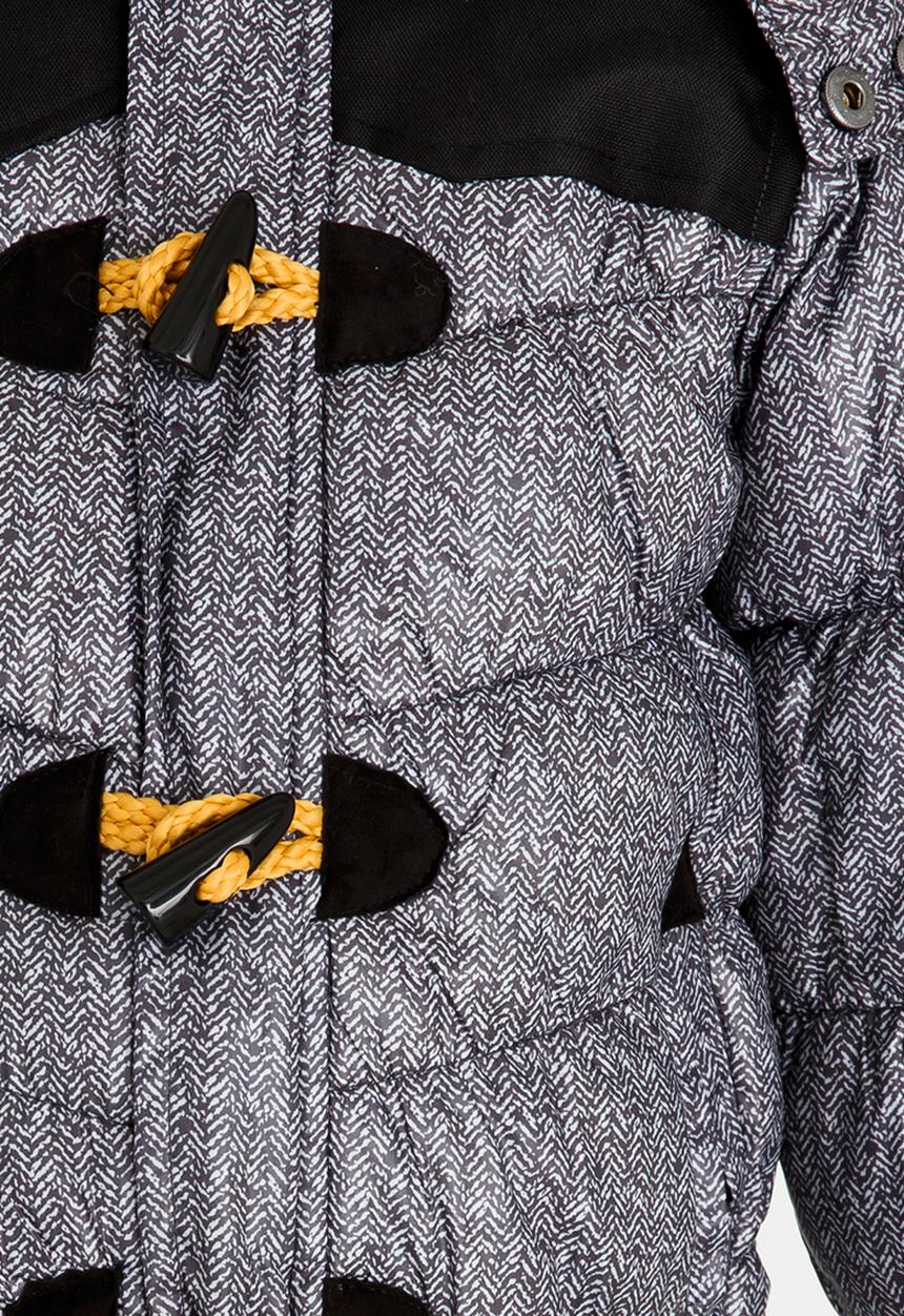 MINOTI - Fur Trim Padded Jacket Grey